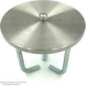 تصویر صفحه پیلار استیل 12 میل مدل ST16012 Stainless steel pillar plate, model ST16012