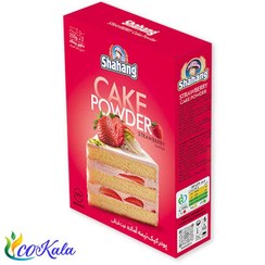 تصویر پودر کیک توت فرنگی 500گرم شاهنگ 