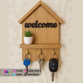 تصویر جاکلیدی دیواری کلبه welcome 