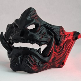 تصویر ماسک مدل ONI مشکی 2 دندان 