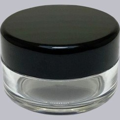 تصویر قوطی کرم 5 گرم کریستالی درب مشکی - بسته 40 عددی 