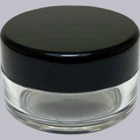 تصویر قوطی کرم 5 گرم کریستالی درب مشکی - بسته 40 عددی 