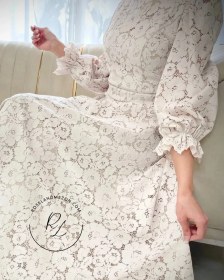 تصویر پیراهن میدی – دانتل 