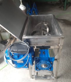 تصویر میکسر افقی استیل ۲۰۰ لیتر 