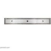 تصویر کفشور استیل خطی جاستایم 60×8 (سرامیک خور) C0306-60-79S1 justime-tileable-linear-floor-drain-code-c0306-60-79s1-60cm-steel