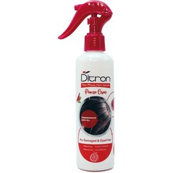 تصویر اسپری دوفاز دیترون حاوی عصاره انار مناسب موهای رنگ شده و آسیب دیده حجم ۲۵۰ میلی لیتر 