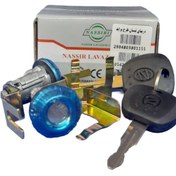 تصویر قفل دربهای جانبی نیسان طرح پراید برند نصیر لوازم 