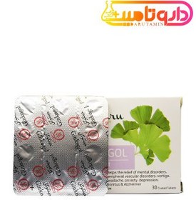 تصویر قرص جینکوگل گل دارو ۳۰ عددی 