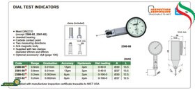 تصویر ساعت اندیکاتور اینسایز مدل 08-2381 INSIZE 2381-08 DIAL TEST INDICATOR