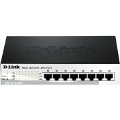 تصویر سوییچ 8 پورت اسمارت و دسکتاپ دی-لینک مدل DES-1210-08P D-Link DES-1210-08P 8-Port Fast Ethernet Smart Sw