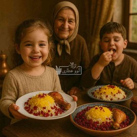 تصویر زرشک پلویی پفکی 