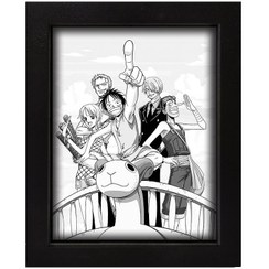 تصویر تابلو بک لایت انیمه وان پیس - One Piece 