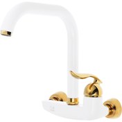 تصویر شیر آشپزخانه اسناپل مدل دیواری ا Snapple wall-mounted sink tap Snapple wall-mounted sink tap