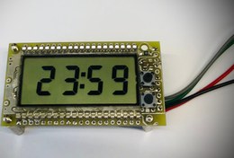 تصویر ماژول شمارنده همه کاره و ماژول ساعت دیجیتال LCD مدل TE4 Versatile counter module and LCD digital clock module model TE4