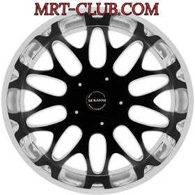 تصویر قالپاق سناتور مشکی کروم سایز 13 ( 4 عددی ) 