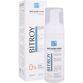 تصویر بیتروی فوم شستشوی مناسب پوست های چرب مستعد آکنه 150mL BITROY ANTI ACNE FOAM OILY SKIN CLEANSING FOAM 150ML