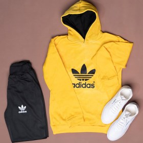 تصویر سویشرت شلوار مردانه Adidas مدل Nelvi (زرد) 