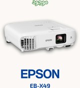 تصویر ویدئو پروژکتور اپسون مدل EB-X49 Epson EB-X49 Video Projector