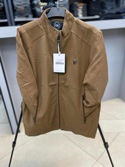 تصویر کاپشن کلاسیک وارداتی - قهوه ای / 3xl 