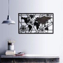 تصویر تابلو نقشه جهان فانتزی 