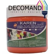 تصویر نارنجی کلورانت مادر رنگ اکریلیک کارن (ربعی) 