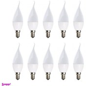 تصویر لامپ شمعی LED ۷ وات پایه E14 بسته ۱۰ عددی 