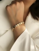 تصویر دستبند آیینه ای مربعی ژوپینگ 