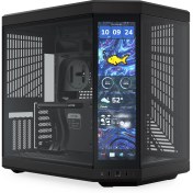 تصویر کیس کامپیوتر هایت Y70 Pitch Touch Infinite Mid Tower مشکی Hyte Y70 Pitch Touch Infinite Mid Tower Black Computer Case