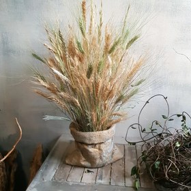 تصویر گلدون تزیینی شاخه گندم Wheat arrangement