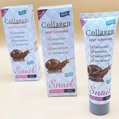 تصویر ژل لایه بردار دانه دار کلاژن حلزون Collagen Snail - 12 عددی Collagen Snail granular exfoliating gel