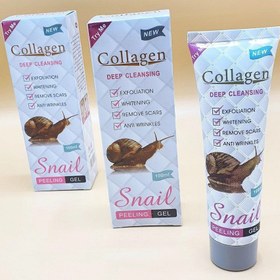 تصویر ژل لایه بردار دانه دار کلاژن حلزون Collagen Snail - 12 عددی Collagen Snail granular exfoliating gel