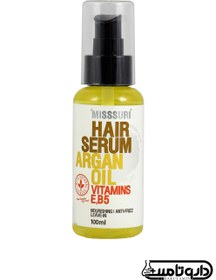 تصویر سرم مو حاوی روغن آرگان میسوری حجم 100 میلی لیتر Misssuri Argan Oil Hair Serum 100 ml