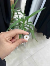 تصویر گیره مگنتی رز سفید 