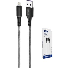 تصویر کابل شارژ وابی لایتنینگ مدل CA17 یک متری - مشکی lightning vabi cable charge CA17