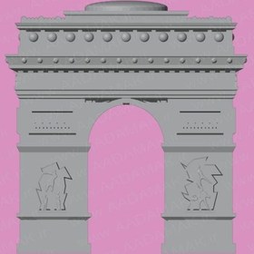 تصویر مدل ساختمان طاق پیروزی پاریس Arc de Triomphe 