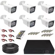 تصویر پک ۶ عدد دوربین مداربسته SONY HD دید در شب رنگی 