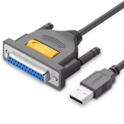 تصویر کابل USB به پارالل 25 پین (پرینتر) یوگرین 20224-US167 Ugreen US167-20224 USB To 25pin/F Parallel Printer Converted Cable