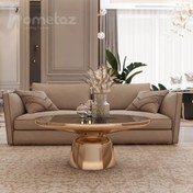 تصویر میز جلو مبلی روژیا با پایه استیل 