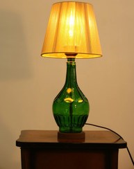 تصویر آباژور شیشه ای سبز 