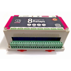 تصویر رسیور 8 رله صنعتی برند بتا BETA
