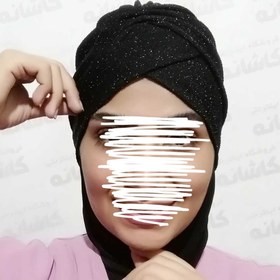 تصویر توربان لمه مشکی T2104 