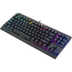 تصویر کیبورد مخصوص بازی ردراگون مدل K568 RGB Redragon K568 RGB Gaming Keyboard