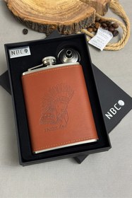 تصویر بطری جیبی nbco مدل چرم 