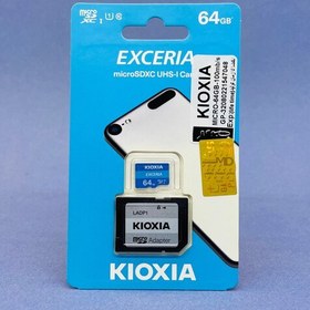 تصویر مموری میکرو SD کیوکسیا U1 سرعت 100 مگابایت 64 گیگ KIOXIA micro SD CARD 64GB U1 