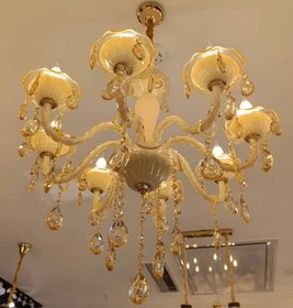 تصویر لوستر دیوارکوب کریستالی مدل 16020 