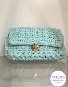 تصویر کیف دستی تریکو بافی 
