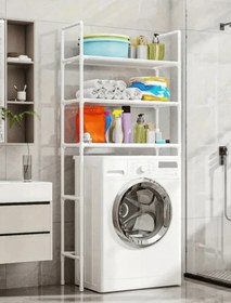 تصویر کاور ماشین لباسشویی شلف‌دار مدرن 