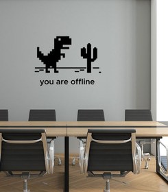 تصویر برچسب دیواری You Are Offline 