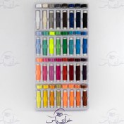 تصویر جعبه نخ 32 رنگ قرقره و ماسوره 