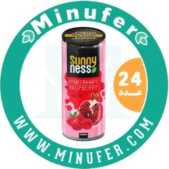 تصویر آبمیوه سانی نس انار تمشک ۲۴۰ سی سی - باکس 24 عددی Suny Ness Pomo Raspberry Can - 240ml